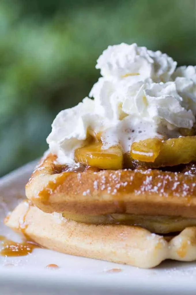 Apple Pie Spiced Waffles