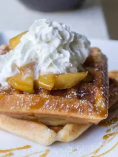 Apple Pie Spiced Waffles