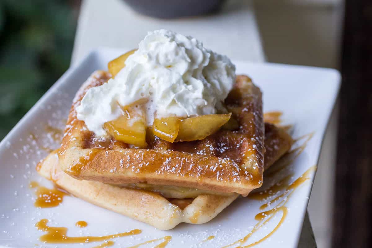 Apple Pie Spiced Waffles