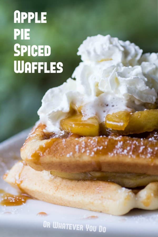 Apple Pie Spiced Waffles