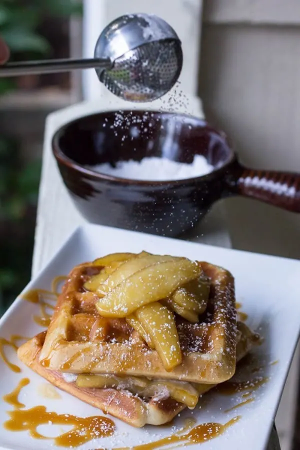 Apple Pie Spiced Waffles