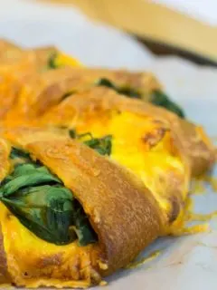 Sausage and Egg Breakfast Crescent Ring is a super easy and makes breakfast for a crowd in a snap. Reheats really well the next day too!