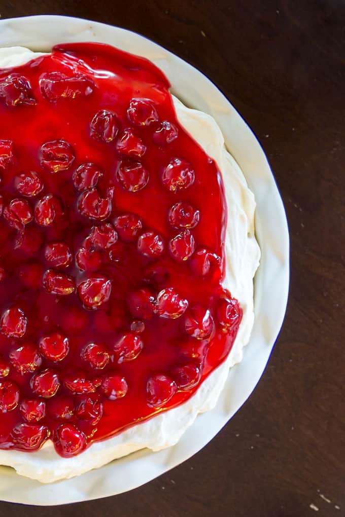 No Bake Cherry Cheesecake Pie