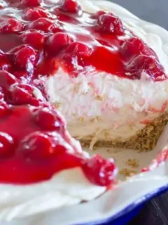 No Bake Cherry Cheesecake Pie