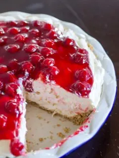 Cherry Cheesecake Fluff Pie