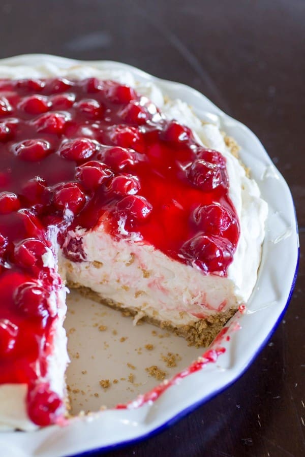 Cherry Cheesecake Fluff Pie