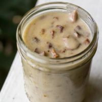 Cream of Mushroom Soup with Chanterelle Mushrooms