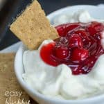 Easy Fluffy Cherry Cheesecake Dip recipe