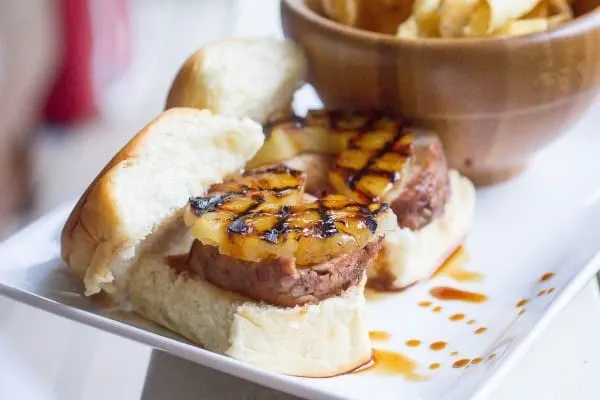 Teriyaki Pineapple Pork Tenderloin Sliders