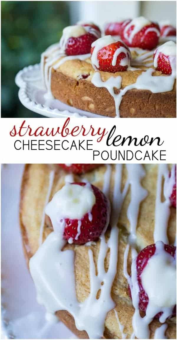 This Strawberry Lemon Cheesecake Poundcake is easy and delicious! You'd never guess it starts with a box. Make this impressive dessert and bring back a hint of summer to your table!