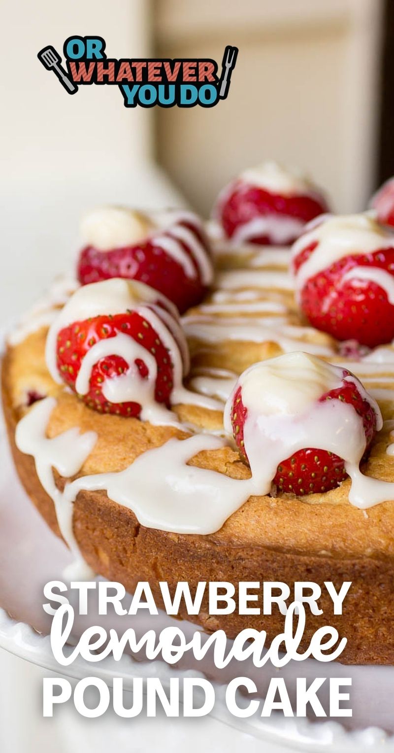 Strawberry Lemonade Pound Cake