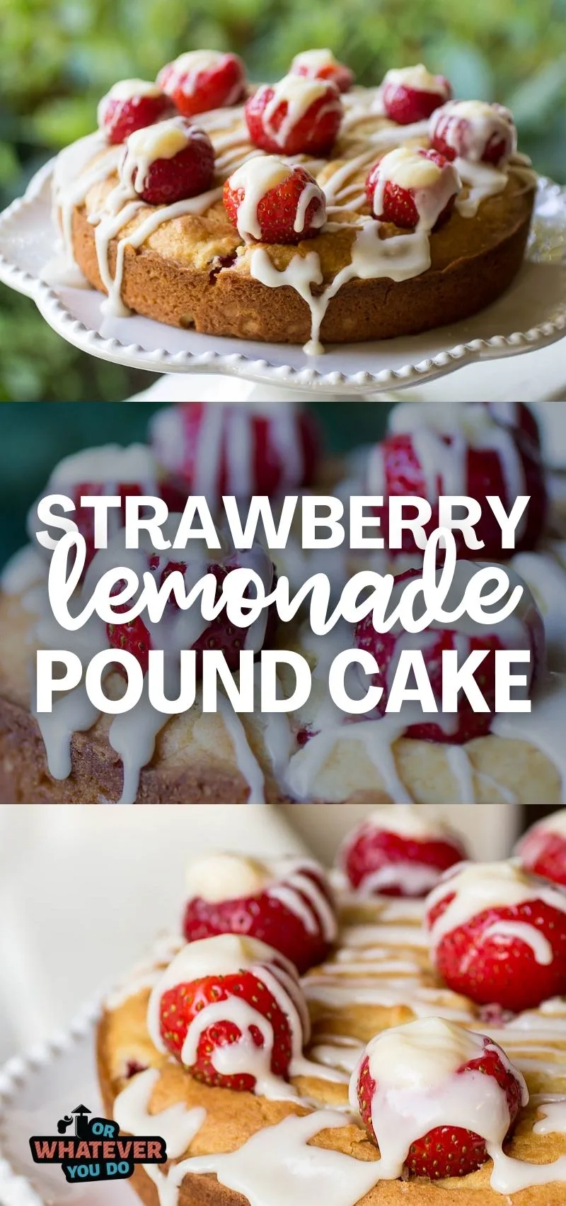 Strawberry Lemonade Pound Cake