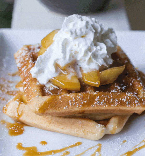 Apple Pie Spiced Waffles