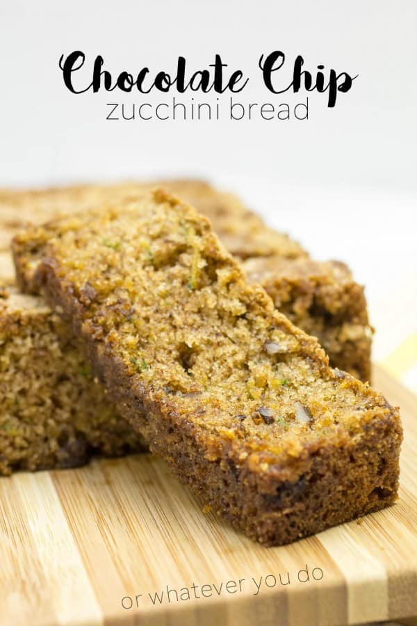 Chocolate Chip Zucchini Bread