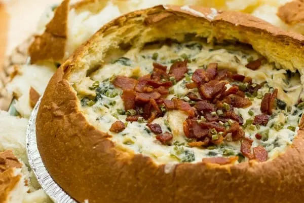 King's Hawaiian Bacon Spinach Artichoke Asiago Dip