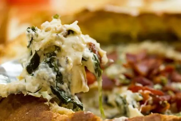 King's Hawaiian Bacon Spinach Artichoke Asiago Dip