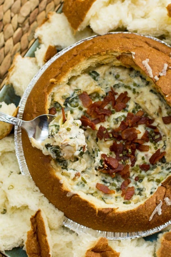 King's Hawaiian Bacon Spinach Artichoke Asiago Dip