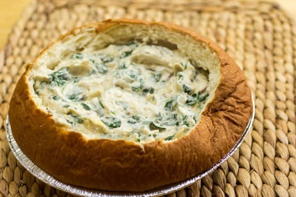 King's Hawaiian Bacon Spinach Artichoke Asiago Dip