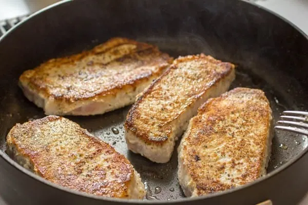 Mushroom Pork Chops with Vegetable Wild Rice Pilaf