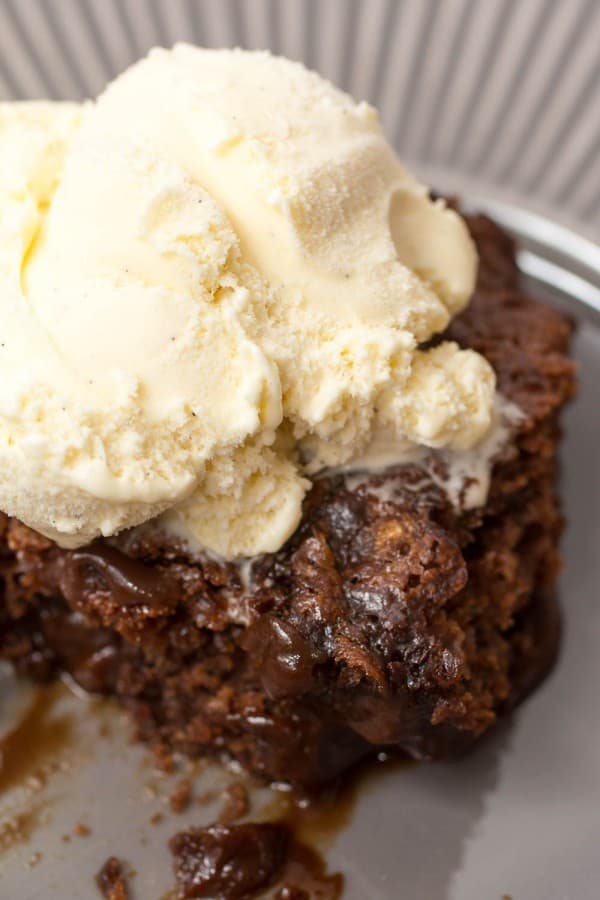 Super Chocolate Hot Fudge Brownie Cake