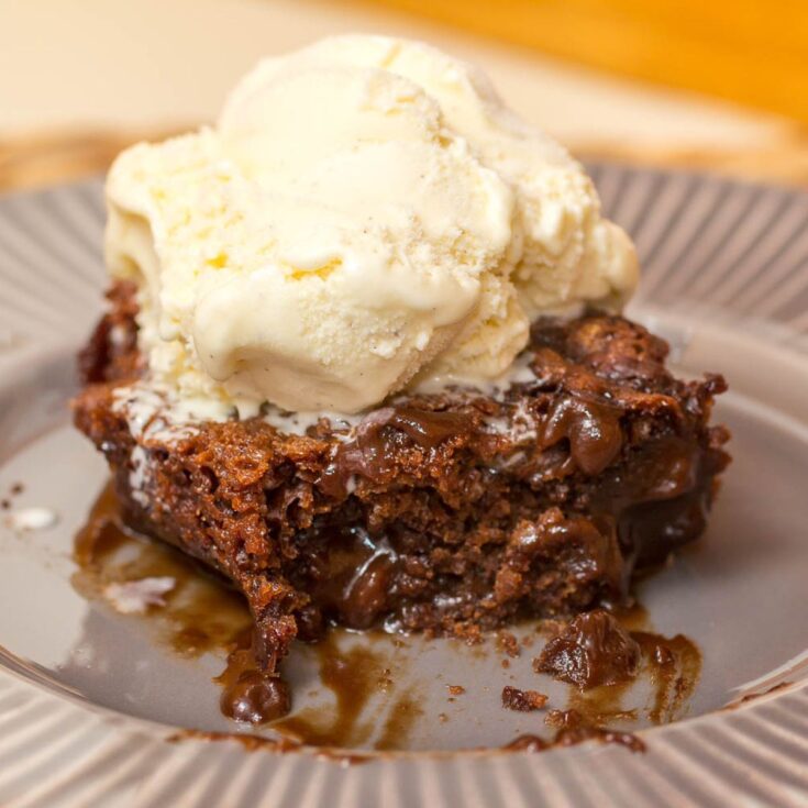 Chocolate Hot Fudge Brownie Cake