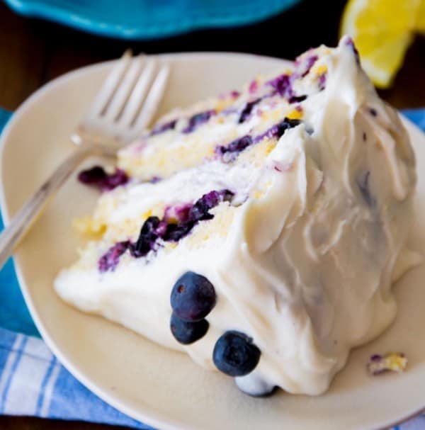 LEMON BLUEBERRY LAYER CAKE