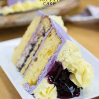Blueberry Pudding Lemon Cake