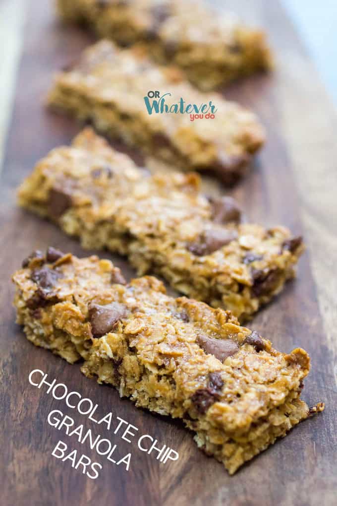 Nut-free Chocolate Chip Granola Bars - Or Whatever You Do