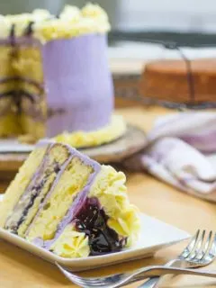 Blueberry Lemon Pudding Cake