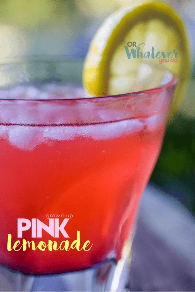 grown-up pink lemonade