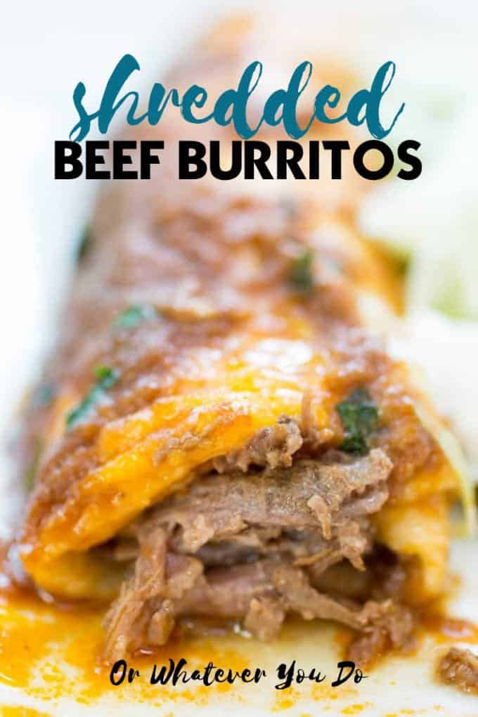 Instant Pot Shredded Beef Burritos