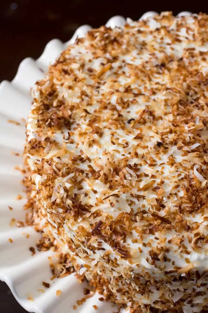 Moist, tender, made-from-scratch coconut cake. 