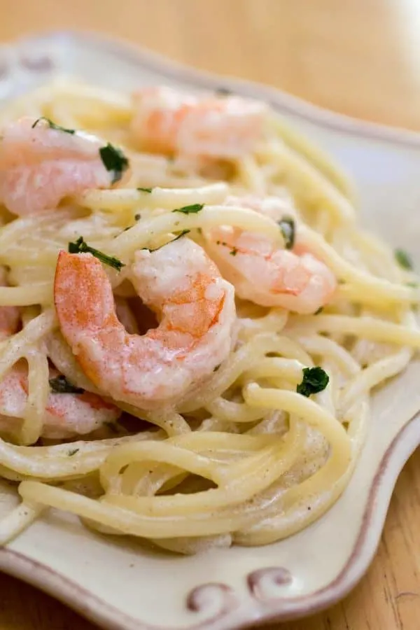 Easy Shimp Scampi Pasta