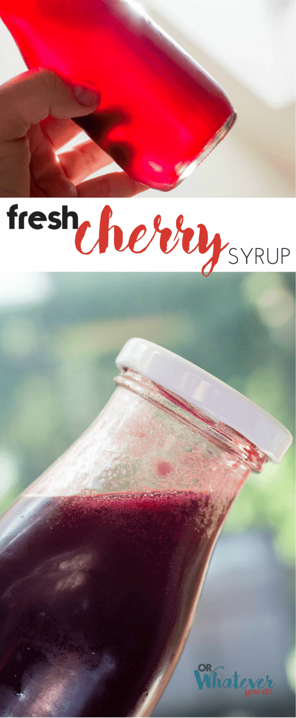 Fresh Cherry Syrup