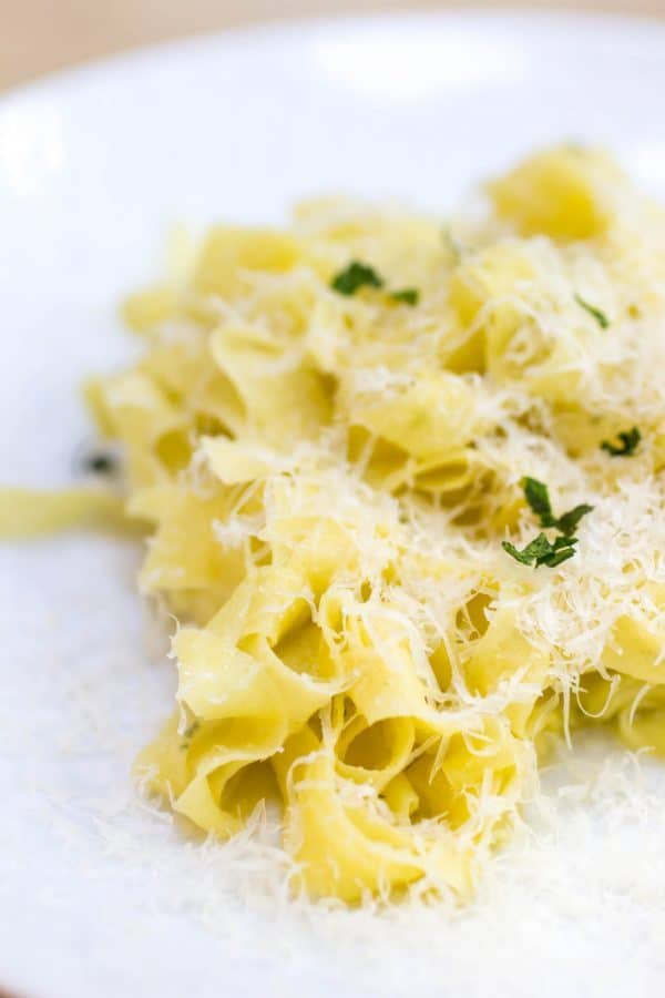 Fresh Fettuccine with herbs