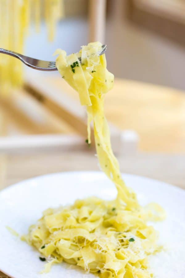 Fresh Fettuccine with herbs