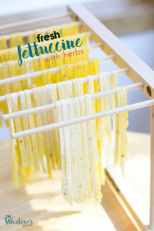 Fresh Fettuccine with herbs