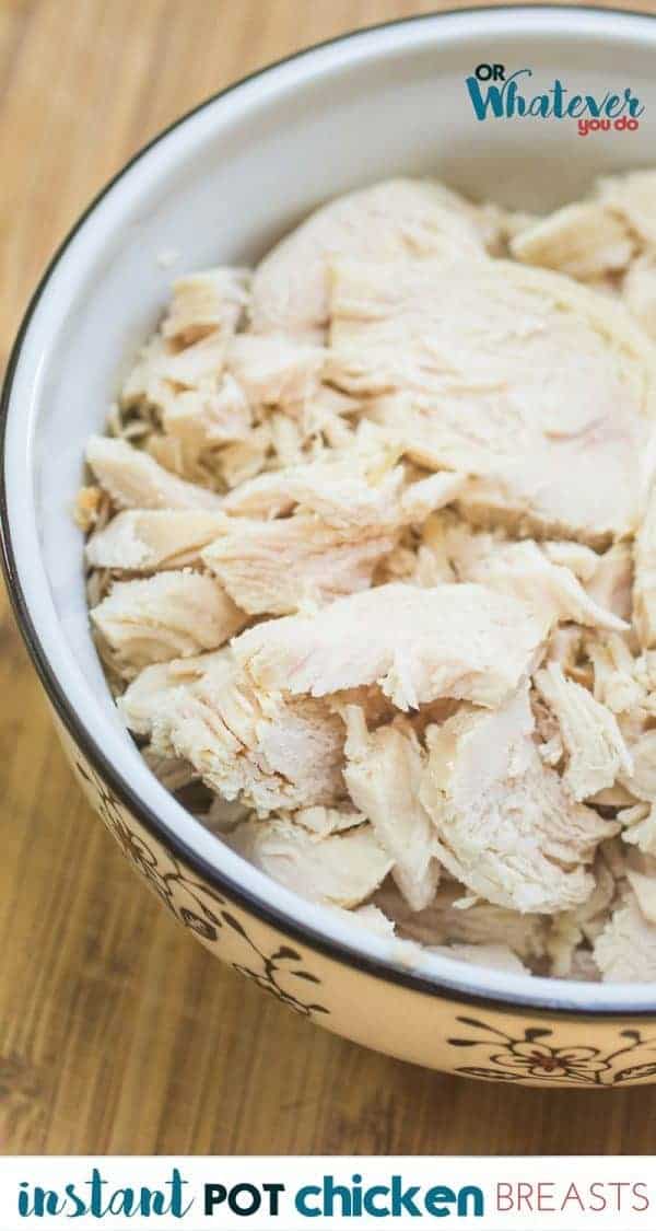 Instant Pot Shredded Chicken Breasts from Frozen Easy Dinner Recipe