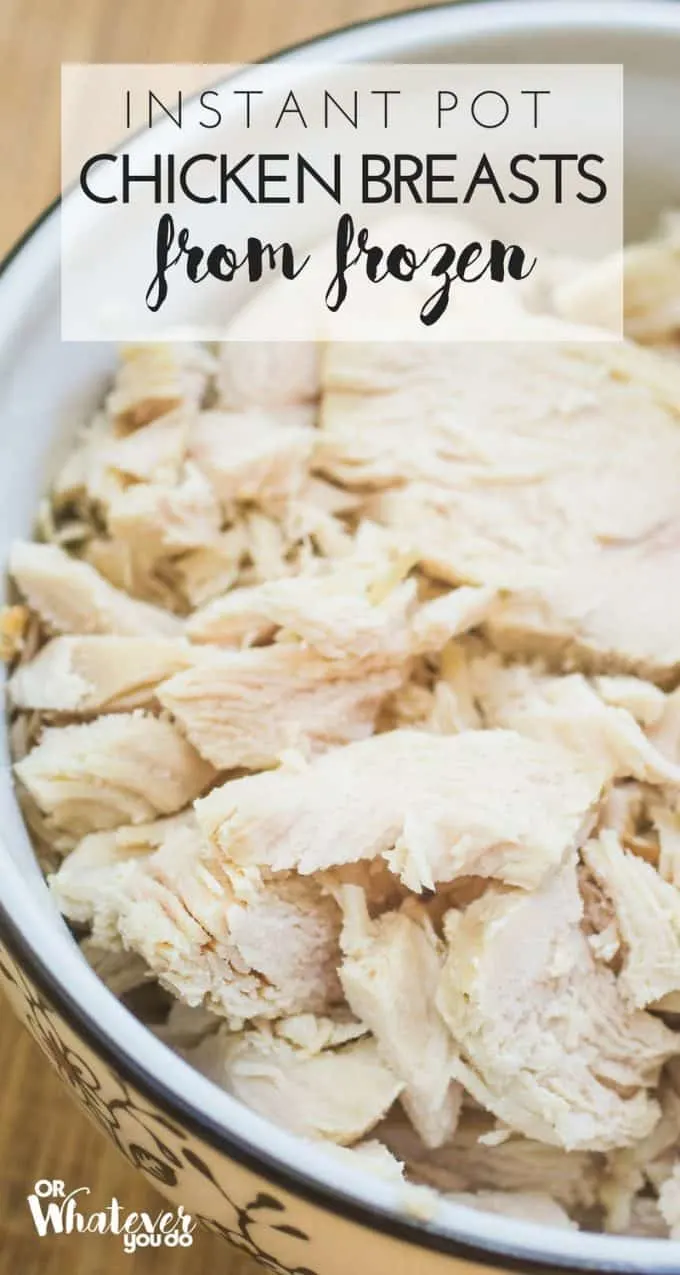 Frozen shredded chicken breast instant pot hotsell