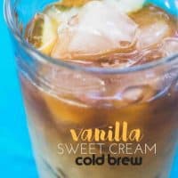 Homemade Vanilla Sweet Cream Cold Brew