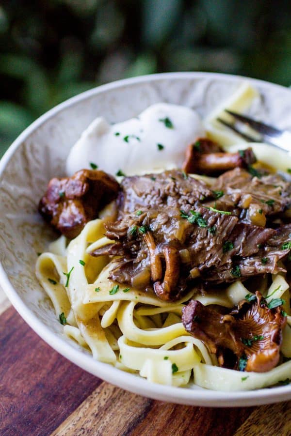 Instant Pot French Onion Beef Stroganoff