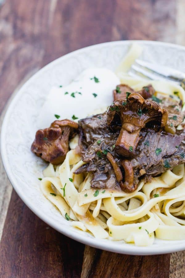 Instant Pot French Onion Beef Stroganoff