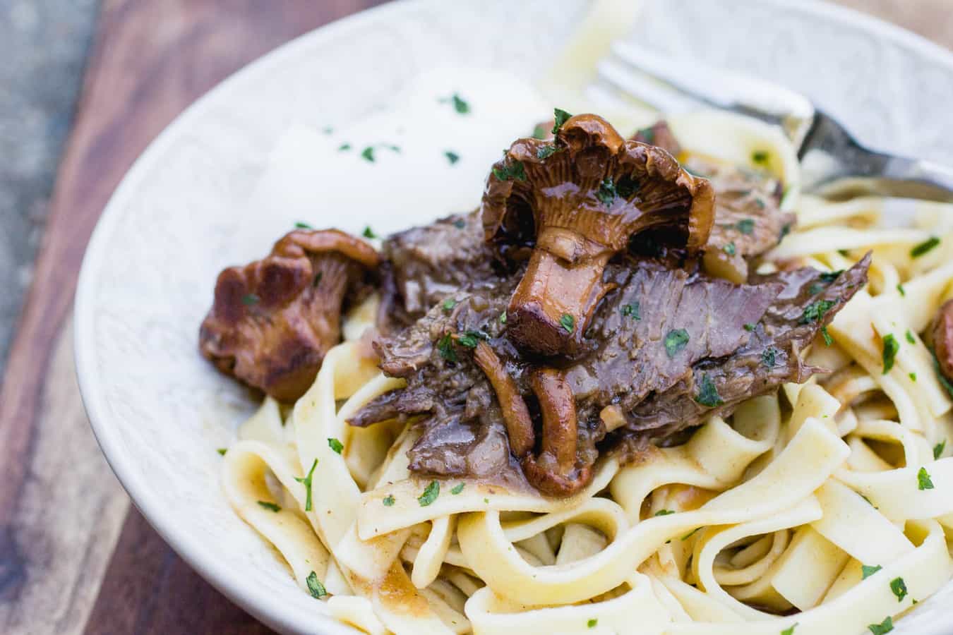 Instant Pot French Onion Beef Stroganoff