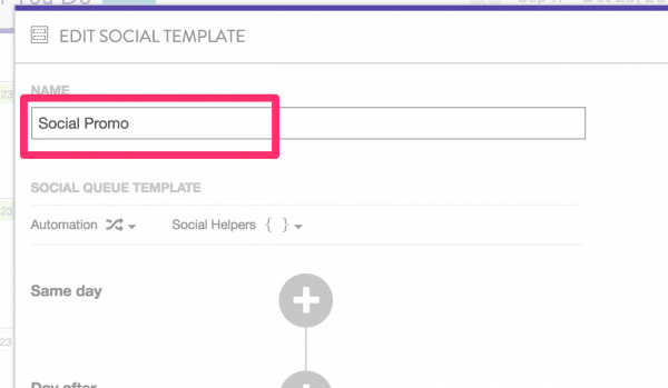 coschedule social template