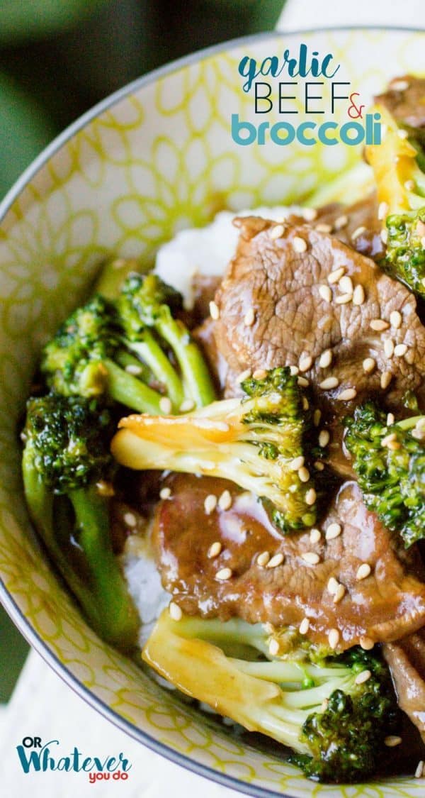 Easy Garlic Beef and Broccoli