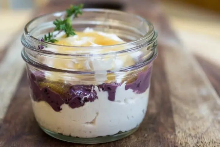 Honey Blueberry Whipped Goat Cheese