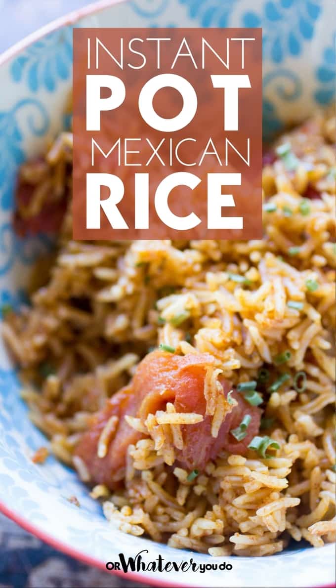 Pressure Cooker Mexican Rice Or Whatever You Do