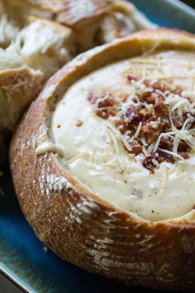 Beer Cheese Dip with Bacon fast, delicious, and cheesy appetizer.
