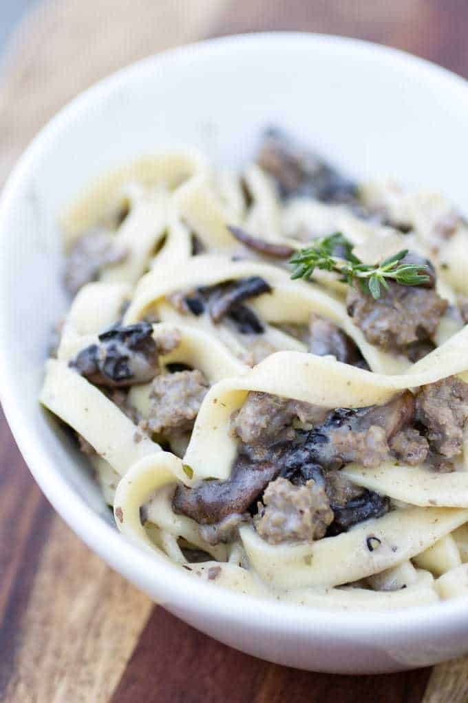 Ground Beef Stroganoff