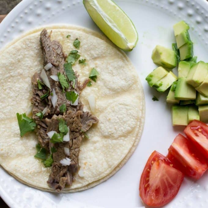 Pressure Cooker Steak Tacos